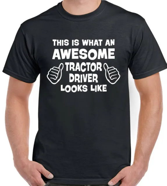 Tractor T-Shirt Awesome Driver Mens Funny Farmer Farm Farming 3XL Only
