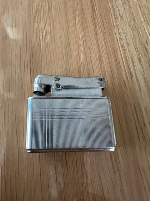 Ibelo Monopol Pocket Wick Lighter W. 900 Silver Case - 1952 - Made In Germany