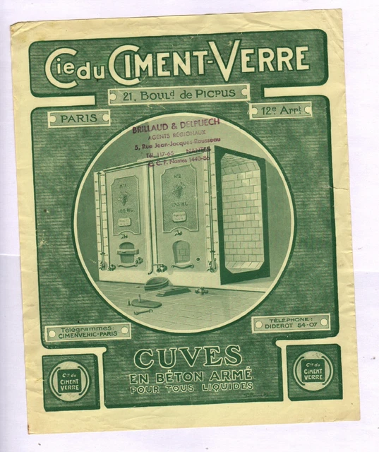 Document Ancien Reims (51) - Usine De Cuves Verrées Demay Frères - Vers 1930