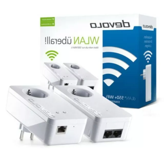 Devolo 9626 Dlan 550 Wi-Fi Add-On Powerline Adapter (Euro Plug)
