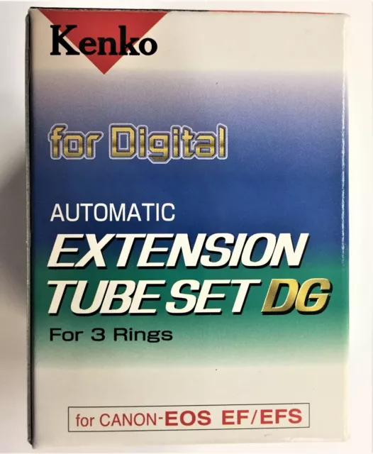 Kenko Automatic Extension Tube Set for Canon EF & EF-S #3 Tubes Various Sizes.