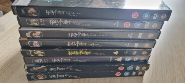 HARRY POTTER DVD Box Set 1-8 Complete 8 Film Collection Wizard Movie
