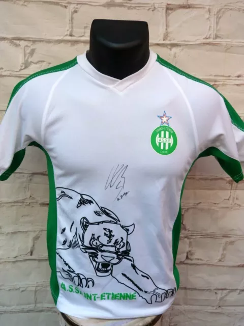 Maillot ASSE AS SAINT ETIENNE verts signed KURT ZOUMA foot ultras signé