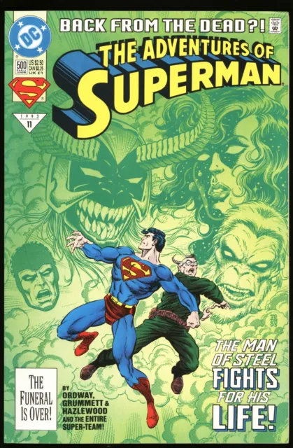 Adventures of Superman #500 Back from the Dead • Superboy • Steel • DC Comics