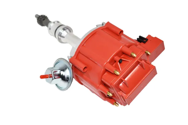 SBF Ford Small Block 260 289 302 HEI Ignition Red Cap Distributor w/ 65K Coil 3