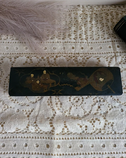 Plumier En Bois Exotique - Objet Déco Neuf - Inspiration Orientale