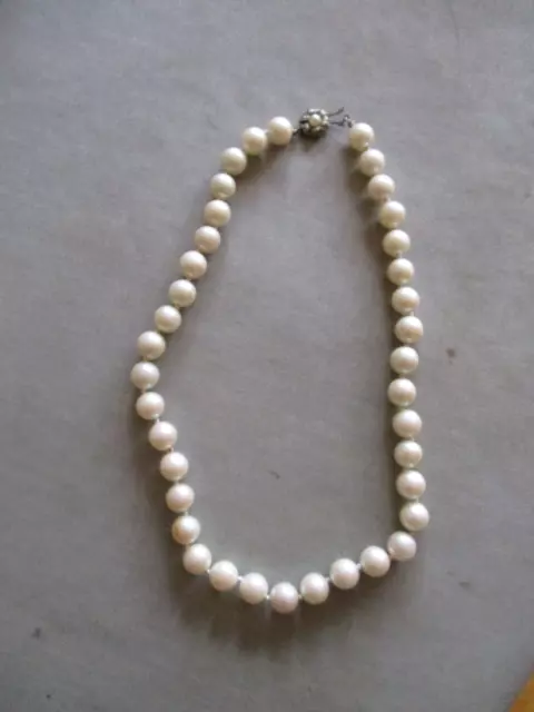 Halskette Perlenkette creme 51 cm Modeschmuck