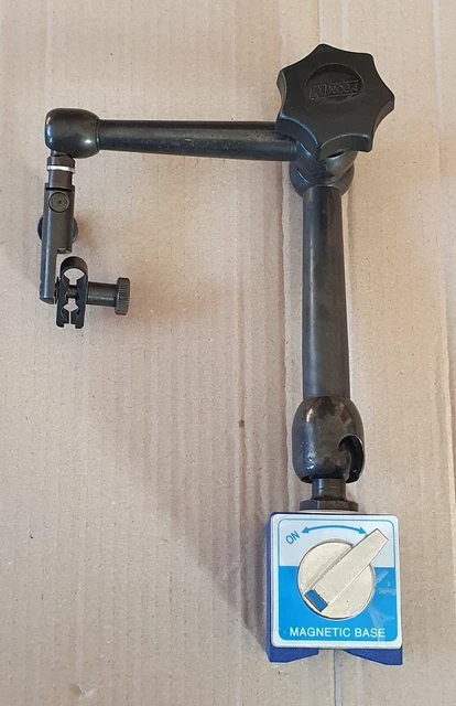 WABECO Messuhr – 10 Mm Messbereich, Ø 8 Mm Einspannschaft, 0,01 Mm Teilung, Mattverchromt, Nach DIN 878, Für Dreh- & Fräsmaschinen