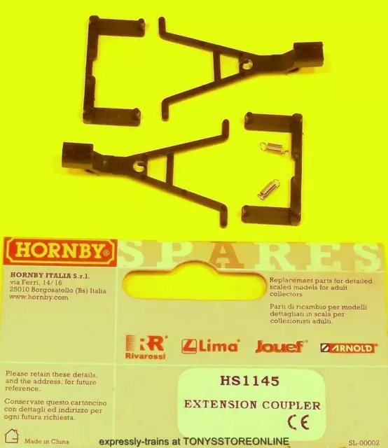 hornby international ho spares hs1145 1x ext coupler pack (see listing for apps)