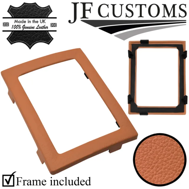 Beige Italian Leather Gear Surround Cover + Frame For Dodge Journey 08-11