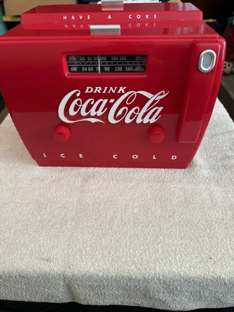 Vintage Coca Cola OTR-1949 Old Tyme Cooler Radio Coke Works