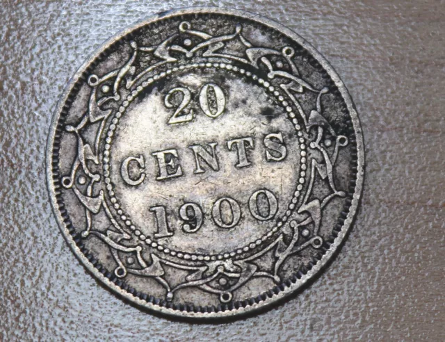 1900 Newfoundland 20 Cents Silver