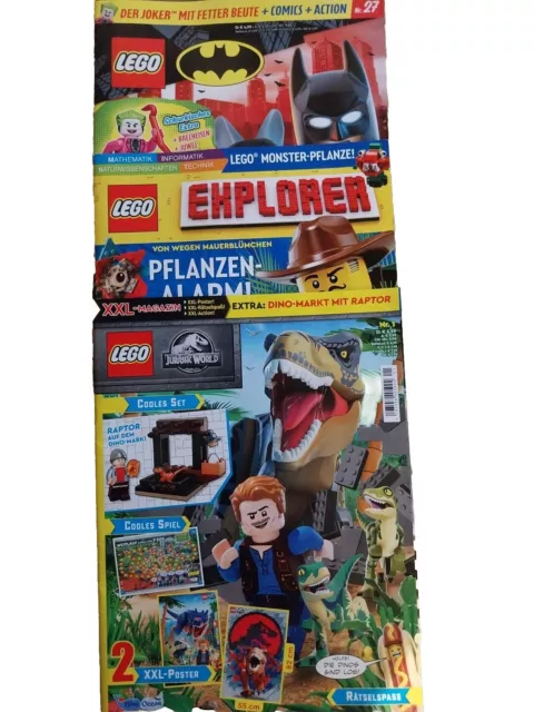 LEGO Magazine - Batman / Explorer / Jurassic World - NEU - ohne Extras