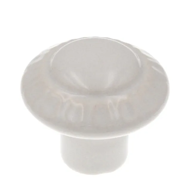 Boutons d'armoire à champignons Amerock BP1322-W couleur blanche lavée 1 3/8"