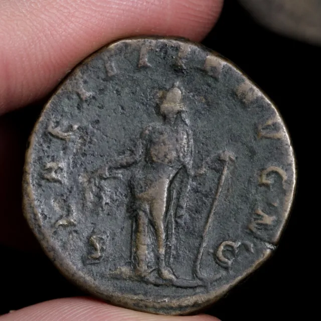 Gordian III Sestertius Ancient Roman Empire Bronze AE Coin Choice Fine Condition 2