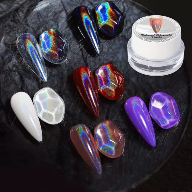 Polvo láser para uñas espejo mágico revestimiento polvo brillante