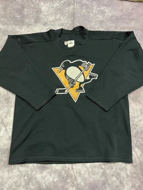 Pittsburgh Penguins Practice Worn Used Hockey Jersey sz XL