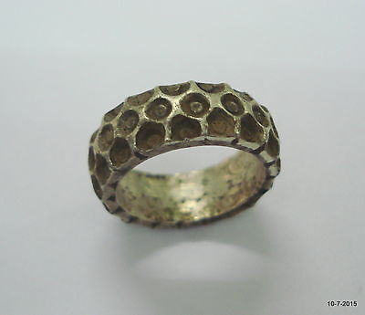 vintage antique ethnic collectible tribal old silver band ring