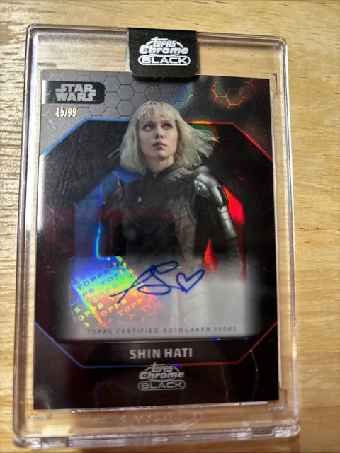 Topps STAR WARS SHIN HATI auto 07/10 Topps Star Wars Shin