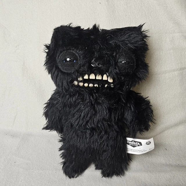 FUGGLER FART FACE Munch Munch Black Ugly Monster Stuffed Toy