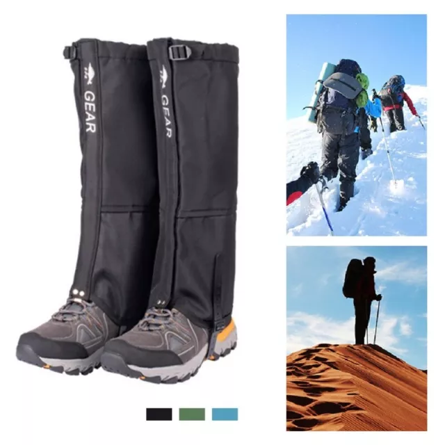 Outdoor Hiking Boots Cover Gaiters Waterproof Leg Protection Snake Snow Leggings