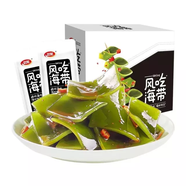 300g Weilong Spicy Kelp Seaweed Snack Food (about 20bags)卫龙风吃海带