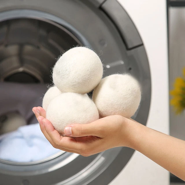 6 pz ammorbidente tessuto per bucato naturale lana biologica riutilizzabile
