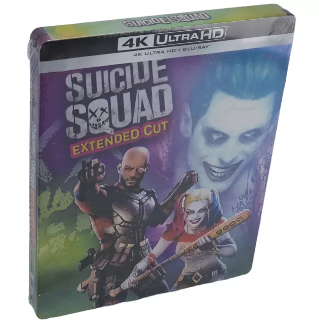 Suicide Squad 4K Ultra HD + Blu-ray  SteelBook Region Free VF Neuf