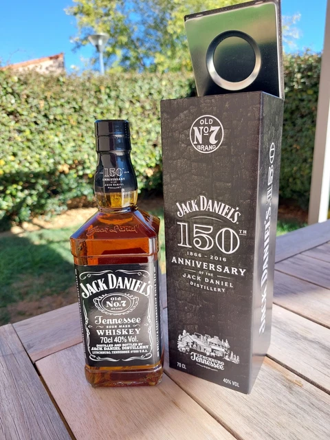 Lampe Bouteille Jack Daniels 1L Vintage – Style Industriel Biker Harley, Fait Main