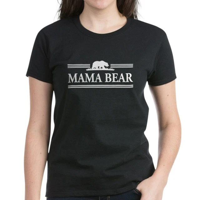 CafePress Mama Bear T Shirt Women's Cotton T-Shirt (1321776410)