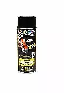 1 BOMBE PEINTURE PLASTIFIANT ELASTIQUE 400 ML NOIR BRILLANT pour JANTE ALU