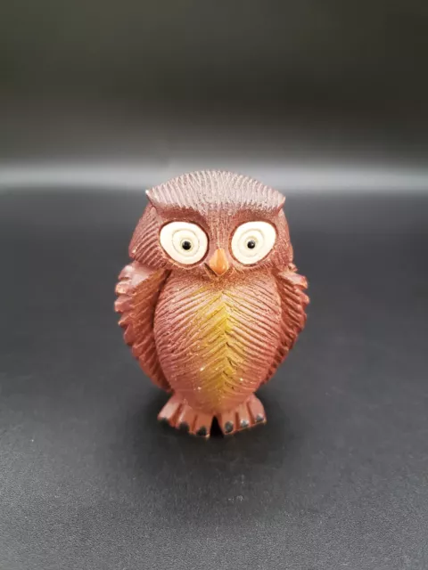 Vintage Artesania Rinconada Brown Owl #16 Retired Uruguay - some paint loss READ
