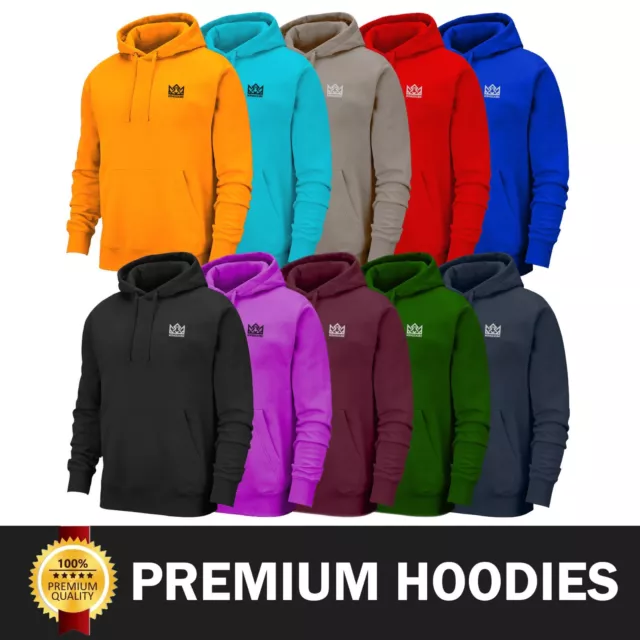 Kingdom GB Mens Hoodies Sweatshirt Top Hoody Fleece Stylish Plain Hooded Jumper