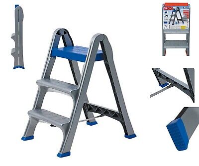 BAMA BAMA SKALA SGABELLO SCALETTA 3 GRADINI RICHIUDIBILE 47 X 70 X 78 CM BLU 