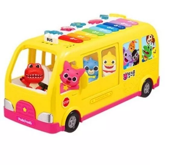 Pinkfong Shark Family Canto Piano Bus Melodia Giocattolo Canzoni coreane...