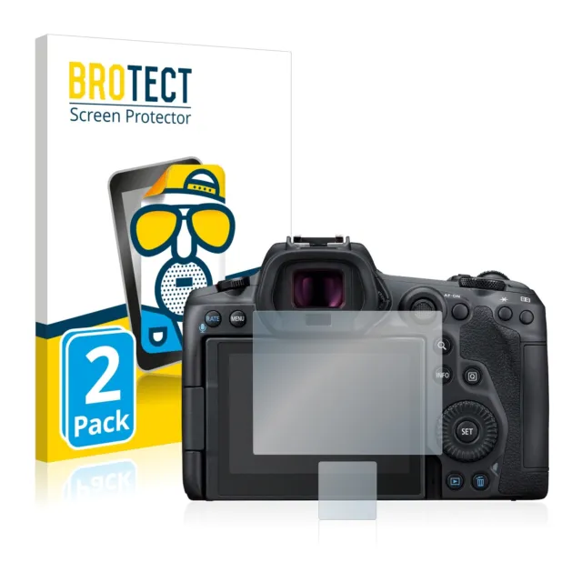 2x BROTECT Schutzfolie Entspiegelt für Canon EOS R5 Matt Antireflektierend