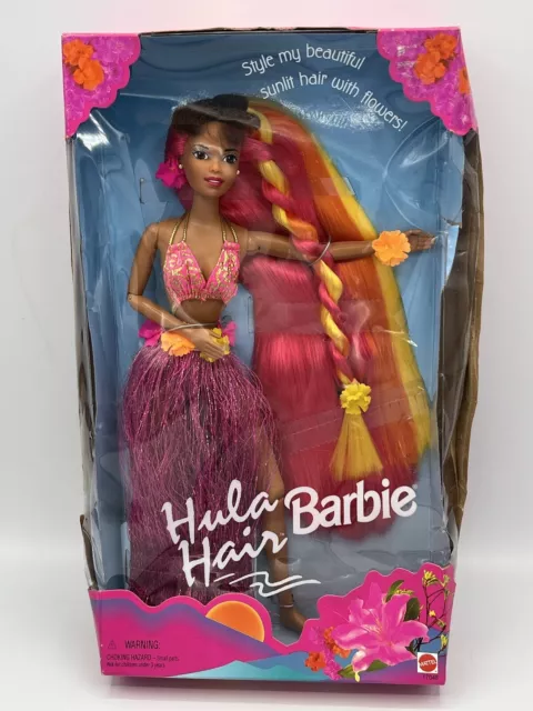 Hula Hair Barbie African American 1996 Mattel