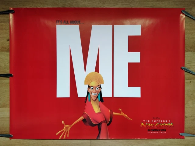 THE EMPEROR'S NEW GROOVE (2000) original double-sided rolled teaser ...
