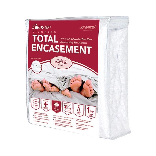 Jt Eaton 83FULENC Jt Eaton Bed Bug Lock-Up Total Encasement Mattress Cover, Full