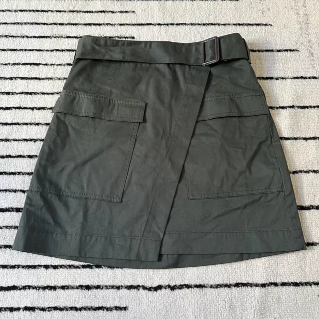 NWT Banana Republic Green Pocket Cargo Belted Women’s Skirt Size 4