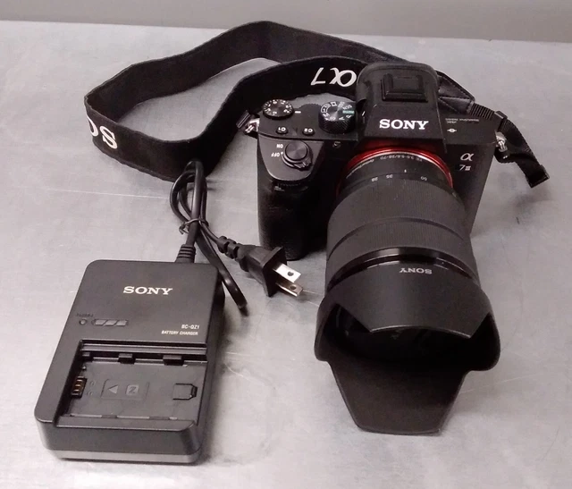 Sony a7 III 24.2MP Mirrorless Digital Camera Black(ILCE7M3/B) W/ Lens & Charger