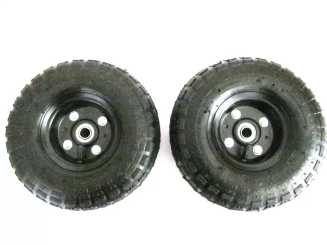 Solution #60 Surface Cleaner Replacement  PAIR of 10" Pneumatic Wheel And Tire
