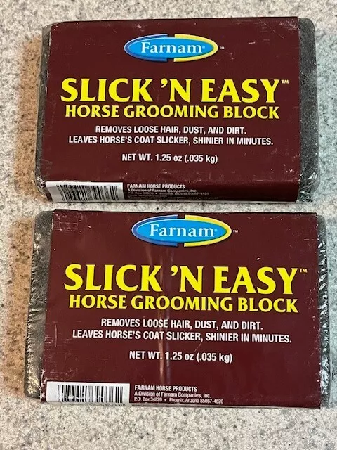 (2) Slick n' Easy Horse Grooming Blocks *NEW*
