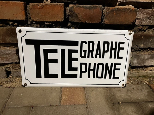 Plaque émaillée Téléphone | Selency