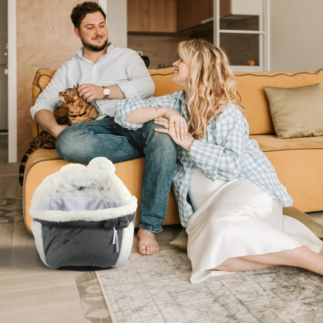 Zaino invernale per gatti cuccia per gatti letto per gattini viaggio tana per gatti
