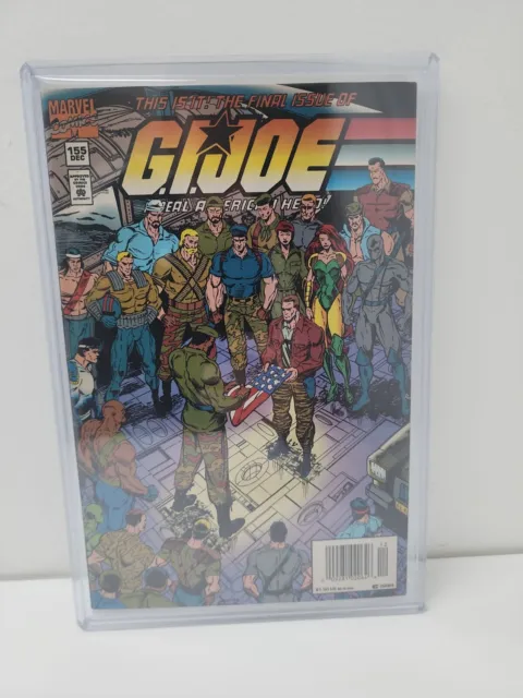 🔥 Marvel GI JOE Comic #155 NEWSTAND Last Issue Insert Dec 1994 🔥 LOW PRINT RUN