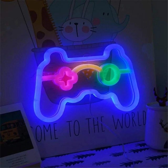 NEON SIGN GAMEPAD Neon Sign Led Neon Light USB Powered for Wall