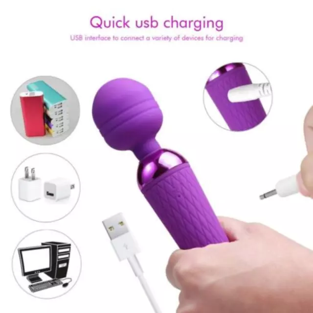 Premium-Wand-Massager-Sex-New-Love-USB Rechargeable-10 Speed-Vibrators-Toy