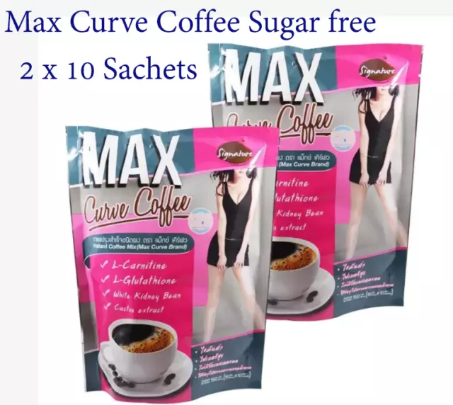 2x10Sachets Signature Max Curve Coffee Perte de poids sans sucre brûlant...