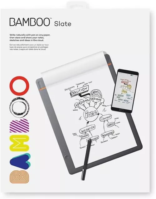 Wacom CDS-810S Bamboo Slate Smartpad A4, Large Notepad (with digitization functi 2